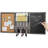 Mail Basket With Chalkboard, Cork Board And Key Hooks