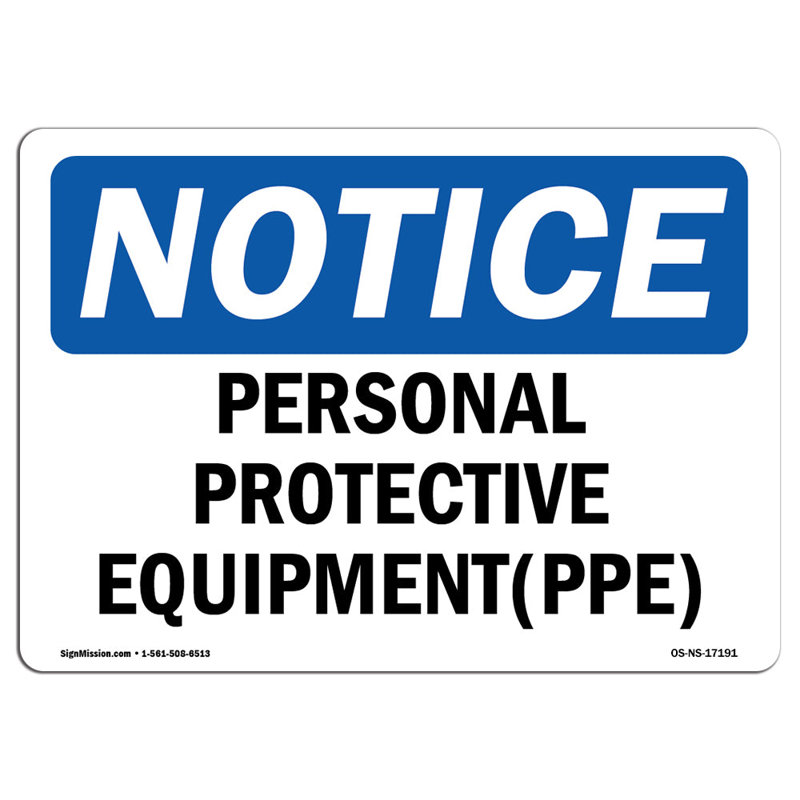 Enseigne d'équipement de protection individuelle