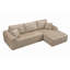 Canapé modulaire 109 "avec canapé en L 109" avec méridienne en forme de L, canapé rembourré minimaliste moderne pour chambre à coucher, canapé d'angle à assise profonde-1910586648