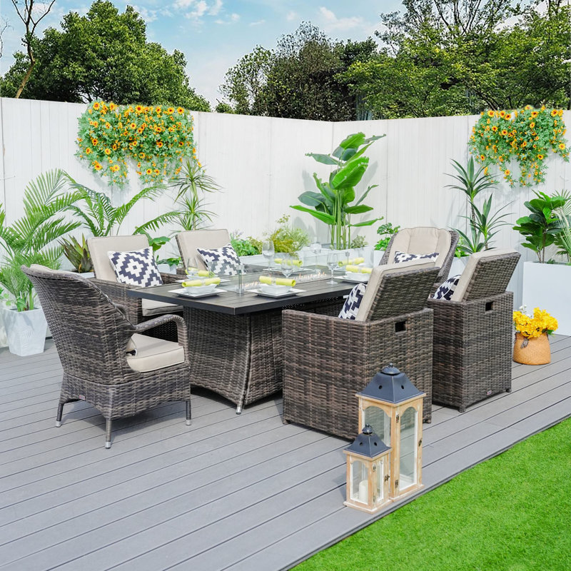 Frankel 6 Person Outdoor Dining Set