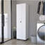 Armoire à balai Lucin, garage, blanc