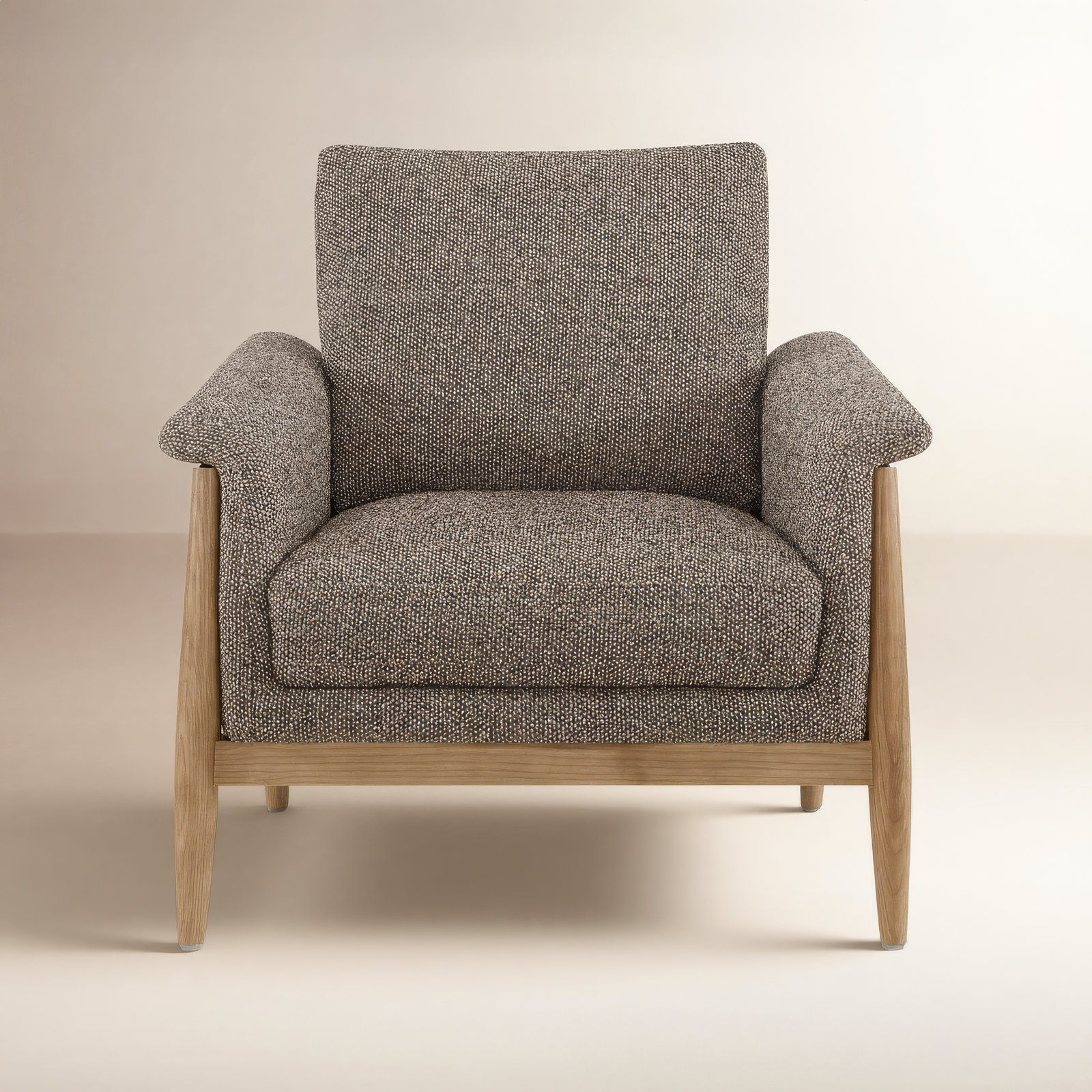 Minetta Armchair, Gellar Earth Tweed