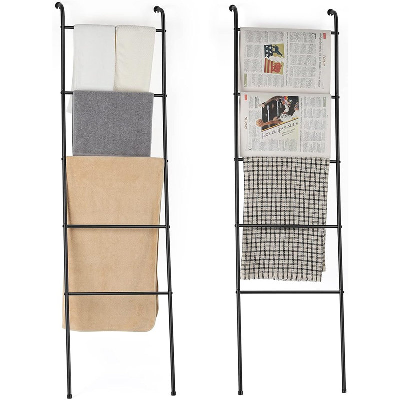 Ensemble de 2 échelles à couvertures en métal pour le salon