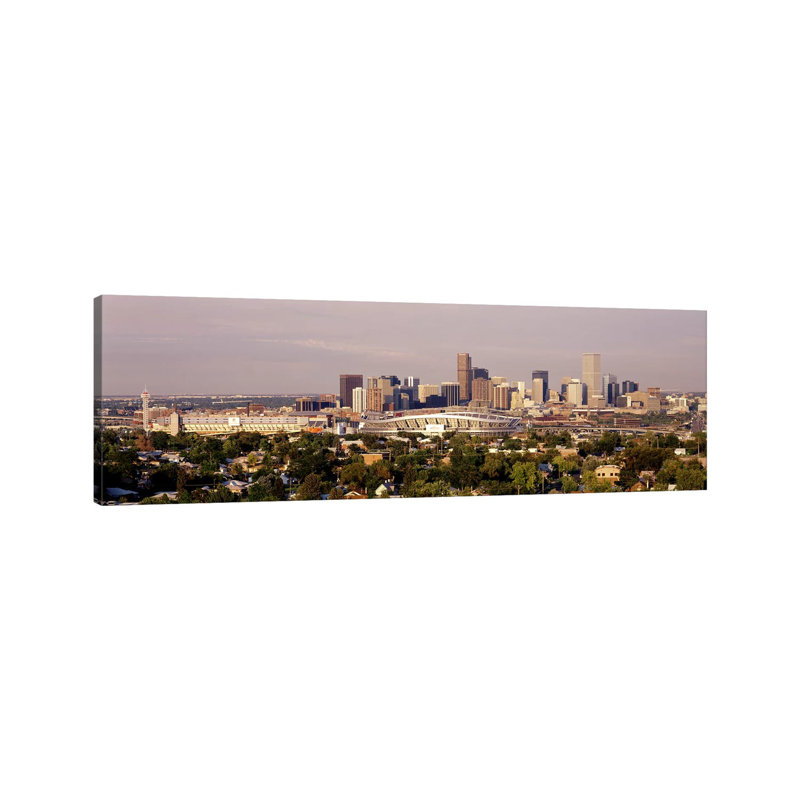 Denver CO #2 - Wrapped Canvas Panoramic Print, 30.48 cm H x 91.44 cm W x 1.91 cm D