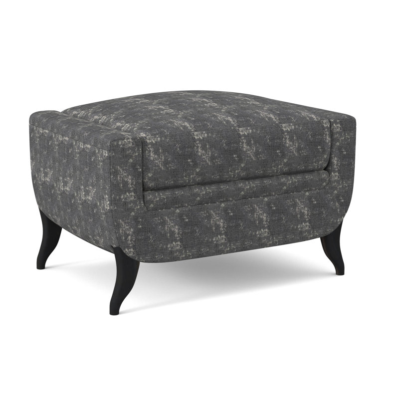 Armstrong Ottoman, Espresso, Filigree Ivory