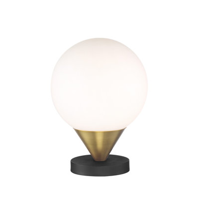 Lampe de table noire 12,38 po Amalbena