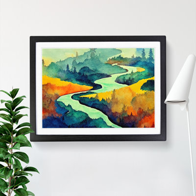 Magical Forest River - Framed Print