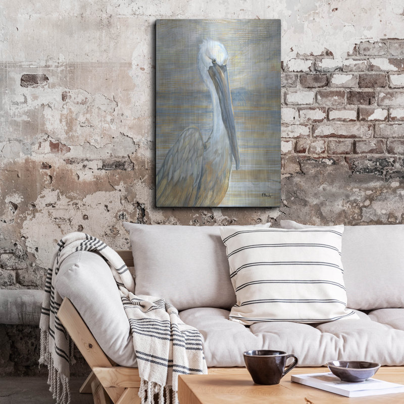 «Golden Salty Pelican» par Paul Brent, H 36 po x l 24 po