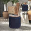 Repose-pieds rembourré en coton Tweedy-563655658