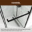 60" W X 72" H Single Sliding Semi-Frameless Shower Door With Clear Tempered Glass-109692704