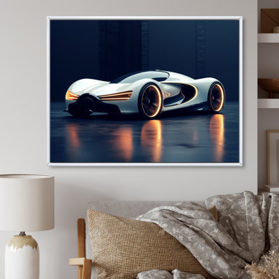 Futuriste voiture de sport Bugatti I - voitures de course, art mural