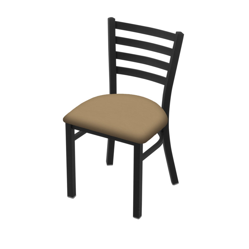 400 Jackie Chair, Black Wrinkle, Vinyl-Canter Sand