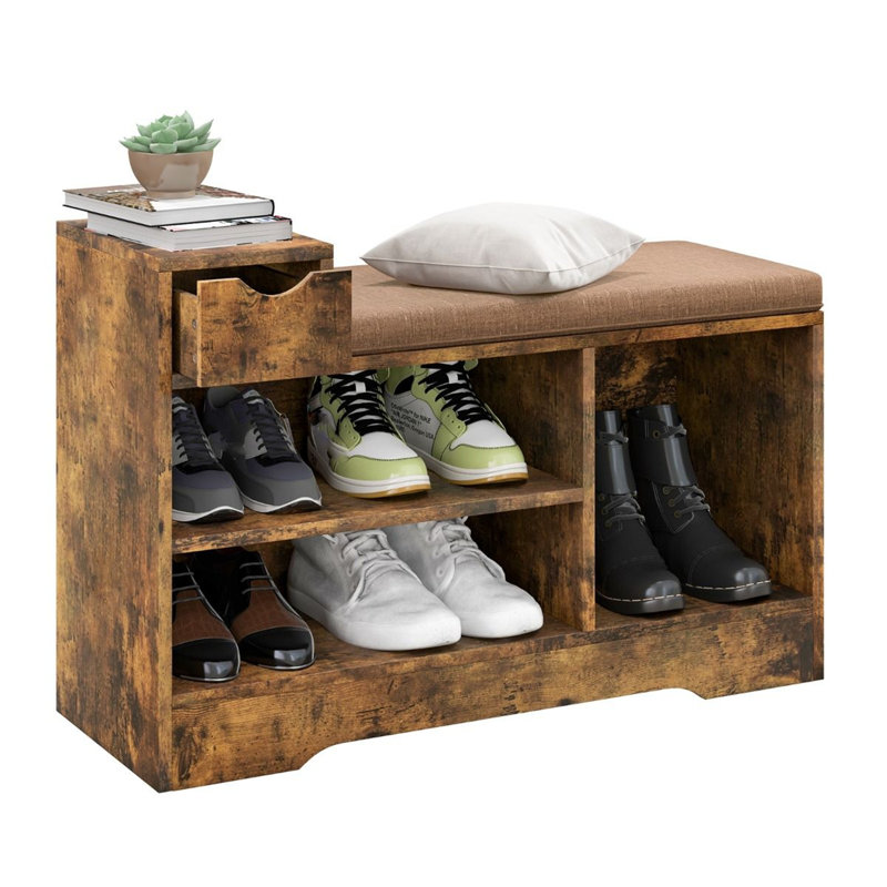 5 Pair Shoe Storage Bench