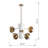 6 - Light Dimmable Sphere Chandelier-465815473-465815478