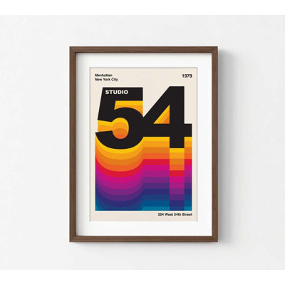 «Studio 54», affiche rétro de Manhattan