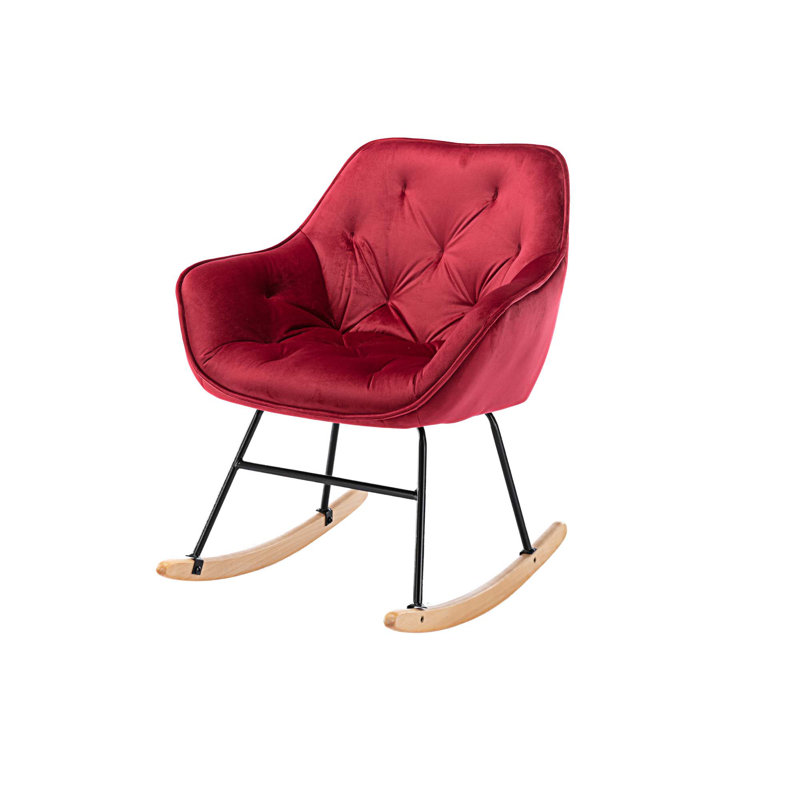 Chaise berçante Dehaan, Rouge