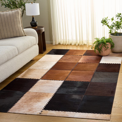 Tapis d'intérieur en cuir tissé à la main Studio