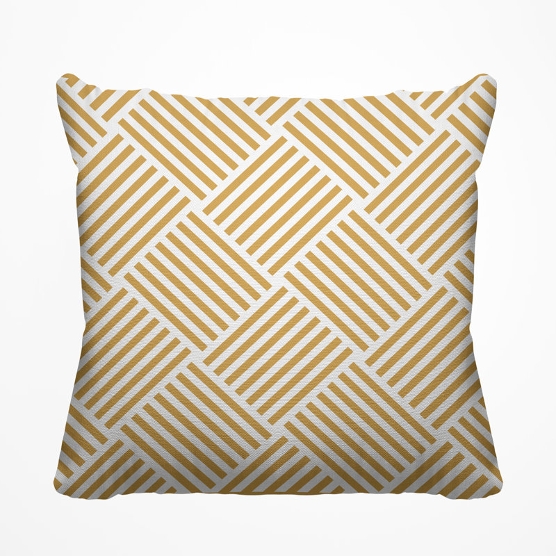 Housse et insert de coussin extérieur Langley, 19 po x l 19 po, Ocre