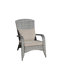 Chaise de patio avec coussins (coussin gris)-1885478925