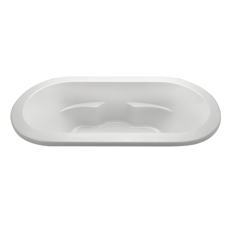 Baignoire encastrée 71,75 po MTI Solutions, Blanc, À poser