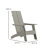 Balasi Indoor/Outdoor 2-Slat Adirondack Style Chairs & Footrests-1592504479