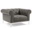 Causeuse et fauteuil capitonnés en cuir Idyll-1695134438