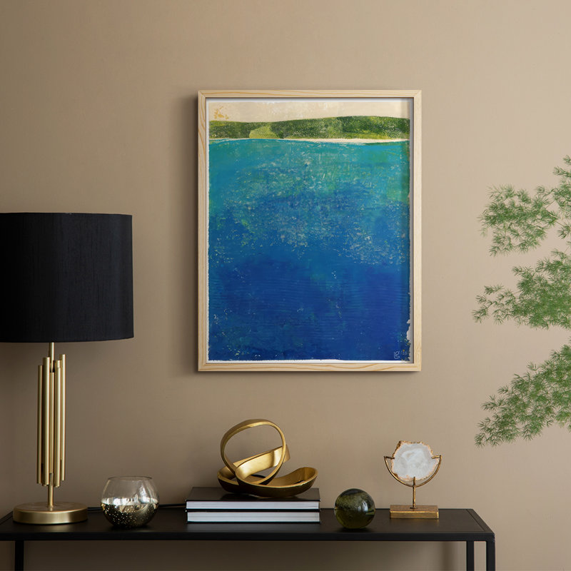 «Island Escape I», reproduction encadrée - bois massif, Naturel, H 30 po x l 24 po