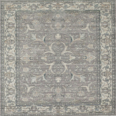 Tapis contemporain beige / gris