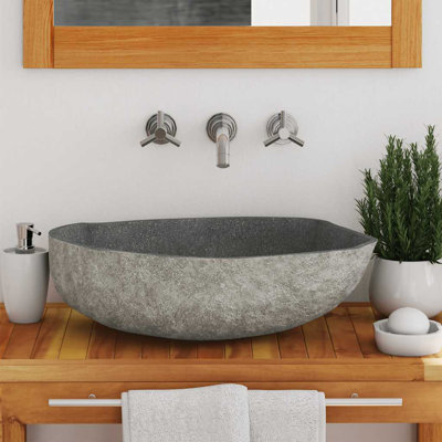 Bathroom Basin, Naturally Varied Shape and Color Tone