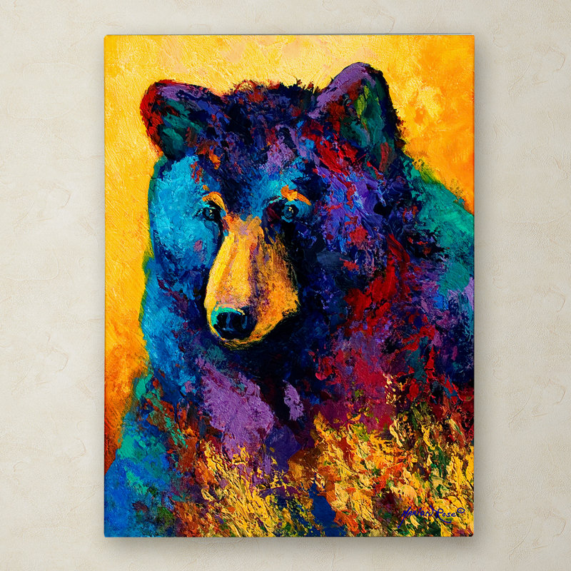 " Bear Pause " by Marion Rose, 19" H x 14" W x 2" D