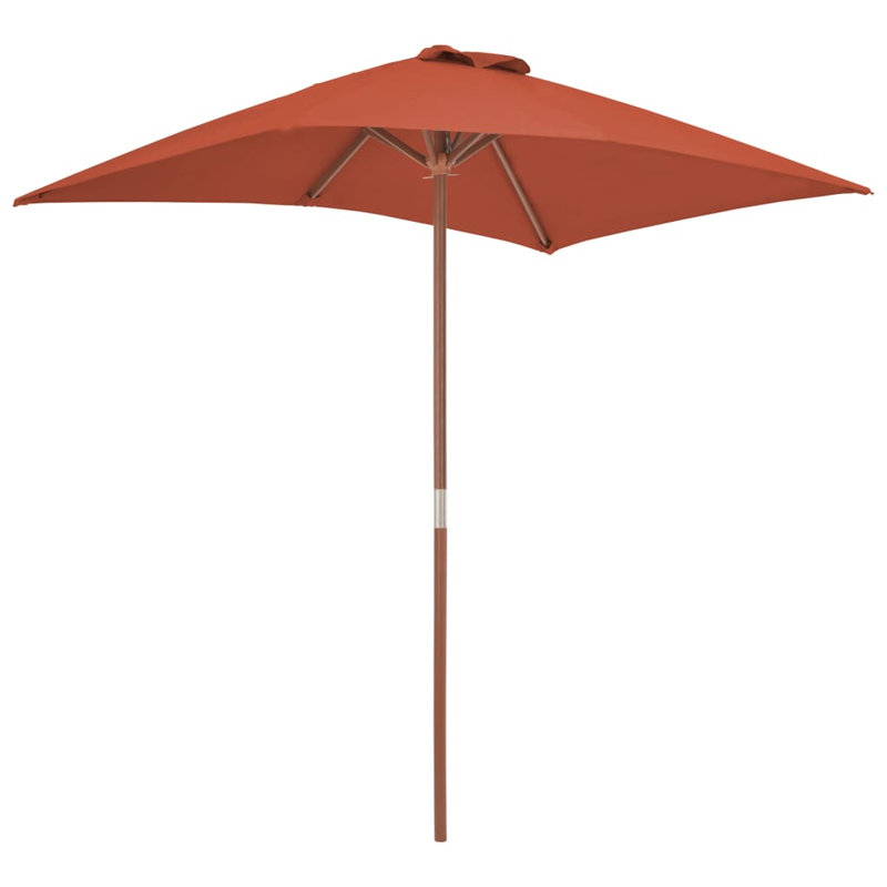 Parasol de marché rectangulaire 59,1 "x 78,7", Terre cuite