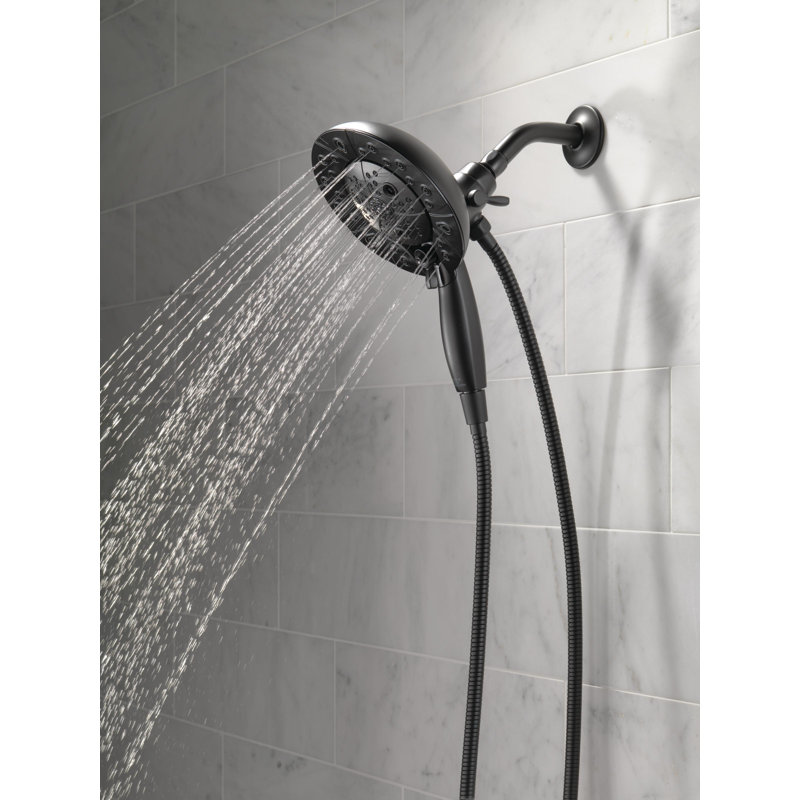 Pomme de douche universelle avec technologie H2Okinetic, Noir mat