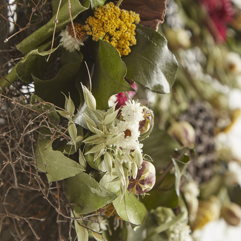 Handcrafted Dried Mixed Assortment Wreath, 22" H x 22" W x 5" D