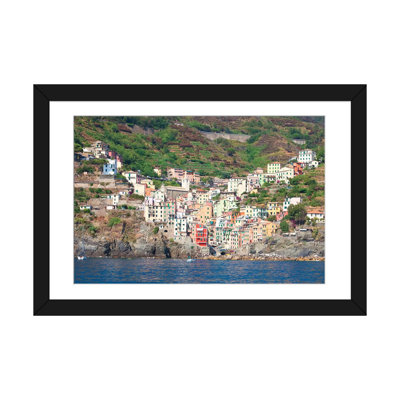 Riomaggiore i (une des cinque terre), la province spezia, la région liguria, l’italie, reproduction de photo sur toile tendue
