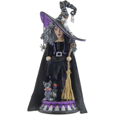 Kurt Adler Hollywood Wooden Nutcracker Collection, Witch, 17in