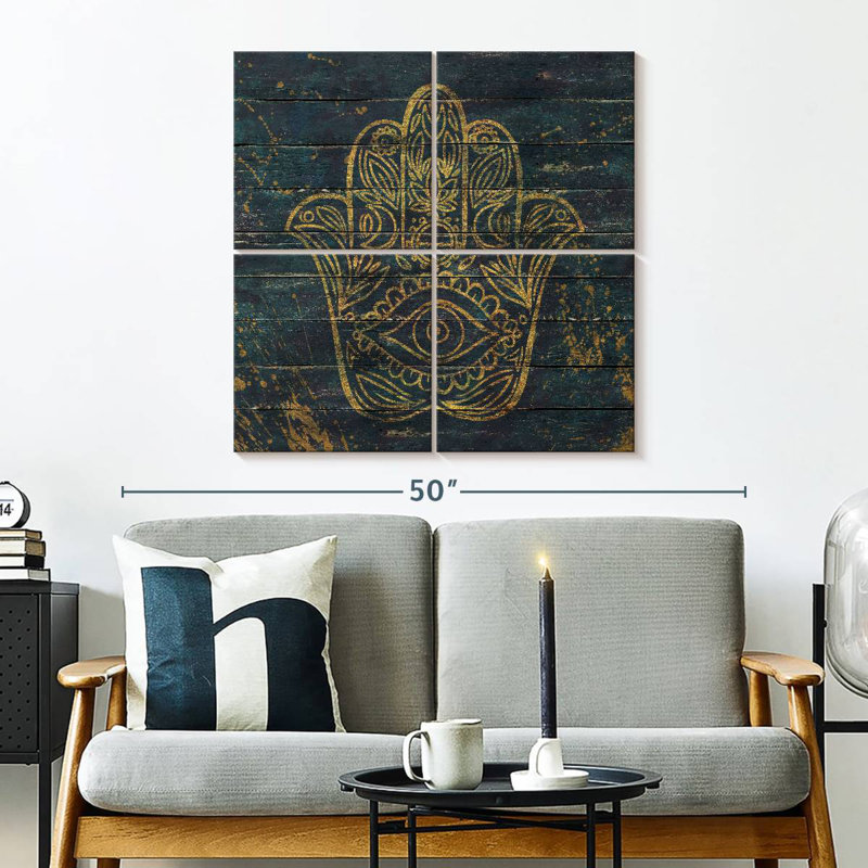 Adella Hamsa, 32" H x 32" W
