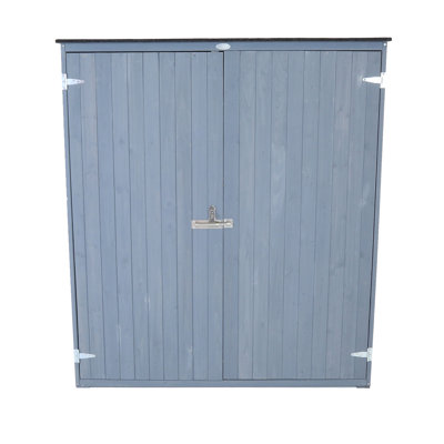 3 ft. W x 2 ft. D Solid Wood Pent Garden Shed