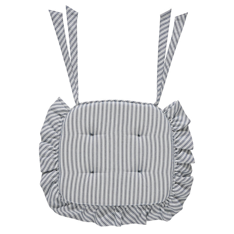 Sawyer Mill Outdoor 2.5'' Chair Pad, Blue/White