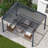 12' x 20' Outdoor Pergola with Adjustable Louvers & Hidden Drainage, Heavy-Duty Metal Louvered Pergola for Backyard, Poolside-97239173-111448497