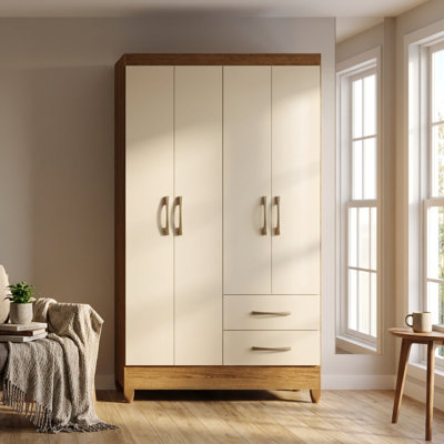 Chile 40.6" Armoire with Adjustable Shelves, Hanging Rod