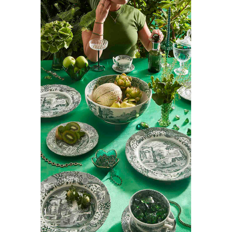 Heritage Green Italian 10.75" Round Serving Bowl