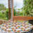 Winston Porter Giraffe Fitted Round Tablecloth Multicolor-833445585