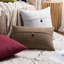 Housse de coussin rectangulaire en lin texturé-2036841775