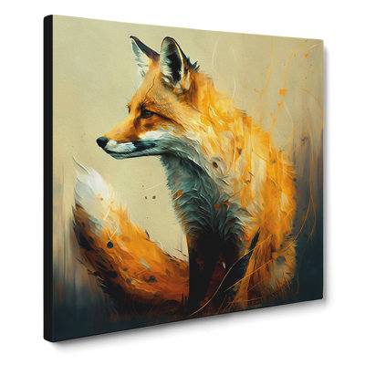 Fox Gestural - No Frame Print