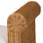 Bali & Pari Reiko Handwoven Natural Rattan Bench With Scalloped Detailing – Boho Farmhouse Entryway, Bedroom, Or Living Room Accent Seating