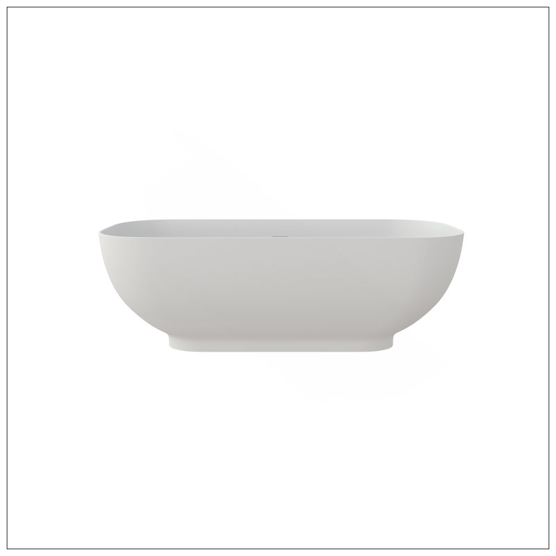 65" Solid Surface Soaking Bathtub