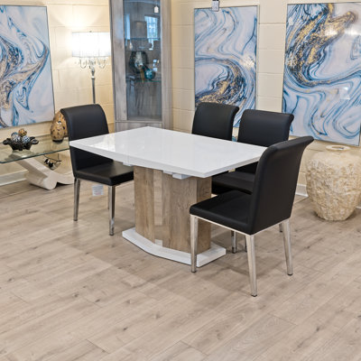 Bowdoinham 4 - Person Butterfly Leaf Dining Set