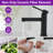 Matte black Single-Hole Single-handle Bathroom Faucet with Drain Assembly-81246861