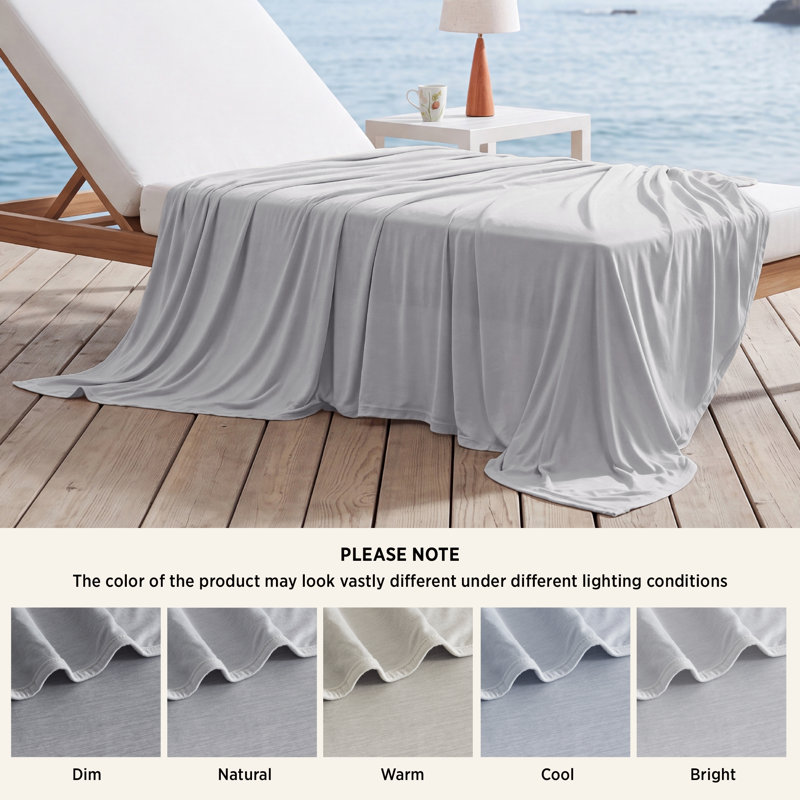 Couvre-lit rafraîchissant pour les dormeurs chauds, literie d'été froide et froide Ice-Chill Thin, Gris clair, Très grand