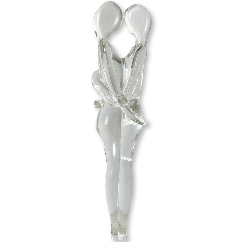 Rare Midcentury Italian Murano Glass Lovers Sculpture